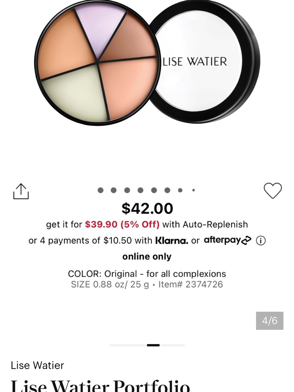 Color Correcting Palette — Original (Peach, Green, Lavender, Beige, Brown)
